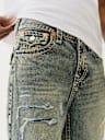VINNY DISTRESSED SUPER T FLAP ULTRA BAGGY JEAN