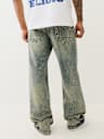 VINNY DISTRESSED SUPER T FLAP ULTRA BAGGY JEAN