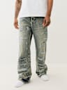VINNY DISTRESSED SUPER T FLAP ULTRA BAGGY JEAN
