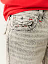 SHORTS DE MEZCLILLA RICKY DESHILACHADOS CON SOLAPA