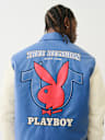 TRUE RELIGION X PLAYBOY BOMBER VARSITY JACKET