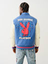 TRUE RELIGION X PLAYBOY BOMBER VARSITY JACKET