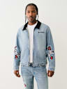 TRUE RELIGION X PLAYBOY BIG T DENIM WORKWEAR JACKET