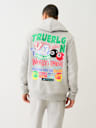 SUDADERA CON CAPUCHA Y CIERRE DE ESTILO GRAFFITI
