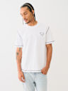 EMBROIDERED HORSESHOE FLATLOCK TEE