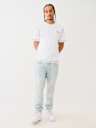 EMBROIDERED HORSESHOE FLATLOCK TEE