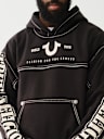 BIG T LOGO ZIP TRIM HOODIE
