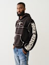 BIG T LOGO ZIP TRIM HOODIE