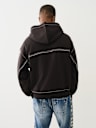 BIG T LOGO ZIP TRIM HOODIE
