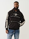 BIG T LOGO ZIP TRIM HOODIE