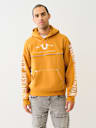 BIG T LOGO ZIP TRIM HOODIE