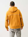 BIG T LOGO ZIP TRIM HOODIE