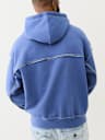 BIG T LOGO ZIP TRIM HOODIE