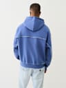 BIG T LOGO ZIP TRIM HOODIE