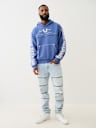 BIG T LOGO ZIP TRIM HOODIE