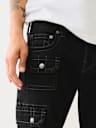 ROCCO STACKED ZIP HEM CARGO SKINNY JEAN