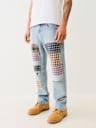 RICKY BIG T PATCHWORK APPLIQUE STRAIGHT JEAN