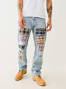 RICKY BIG T PATCHWORK APPLIQUE STRAIGHT JEAN