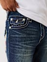 RICKY EMBROIDERED POCKET STRAIGHT JEAN