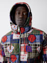PLAID PATCHWORK PUFFER JACKET