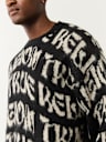 MONOGRAM FUZZY SWEATER