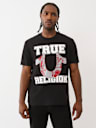 TERRY HORSESHOE APPLIQUÉ TEE