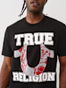 TERRY HORSESHOE APPLIQUÉ TEE