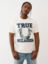 TERRY HORSESHOE APPLIQUÉ TEE