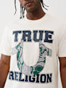 TERRY HORSESHOE APPLIQUÉ TEE