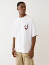 PAINTED PUFF PRINT HORSESHOE OVERSIZED TEE