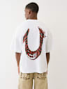 PAINTED PUFF PRINT HORSESHOE OVERSIZED TEE