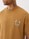PAINTED PUFF PRINT HORSESHOE OVERSIZED TEE