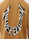 PAINTED PUFF PRINT HORSESHOE OVERSIZED TEE