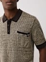 WOVEN KNIT POLO SHIRT