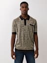 WOVEN KNIT POLO SHIRT