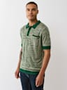 WOVEN KNIT POLO SHIRT