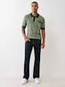 WOVEN KNIT POLO SHIRT
