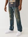 RICKY SUPER T DISTRESSED STRAIGHT JEAN  34"