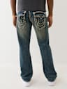 RICKY SUPER T DISTRESSED STRAIGHT JEAN  34"