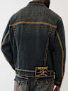 SUPER T FLATLOCK DENIM TRUCKER JACKET