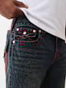 RICKY BIG T EMBROIDERED HORSESHOE STRAIGHT JEAN