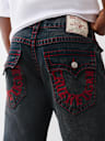 RICKY BIG T EMBROIDERED HORSESHOE STRAIGHT JEAN