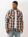 CAMISA DE FRANELA CON HERRADURA EXTRAGRANDE