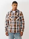 CAMISA DE FRANELA CON HERRADURA EXTRAGRANDE