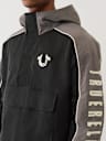 COLOR BLOCKED ANORAK PULLOVER