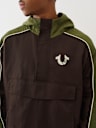 COLOR BLOCKED ANORAK PULLOVER