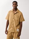 CHECKERED CAMP COLLAR SHIRT