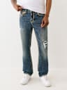 RICKY SUPER T STRAIGHT DISTRESSED JEAN