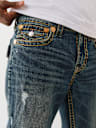 RICKY SUPER T STRAIGHT DISTRESSED JEAN