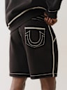 BASEBALL STITCH HORSESHOE SWEAT SHORT